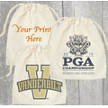 Custom Printed Drawstring Cotton Bag 8"x10"